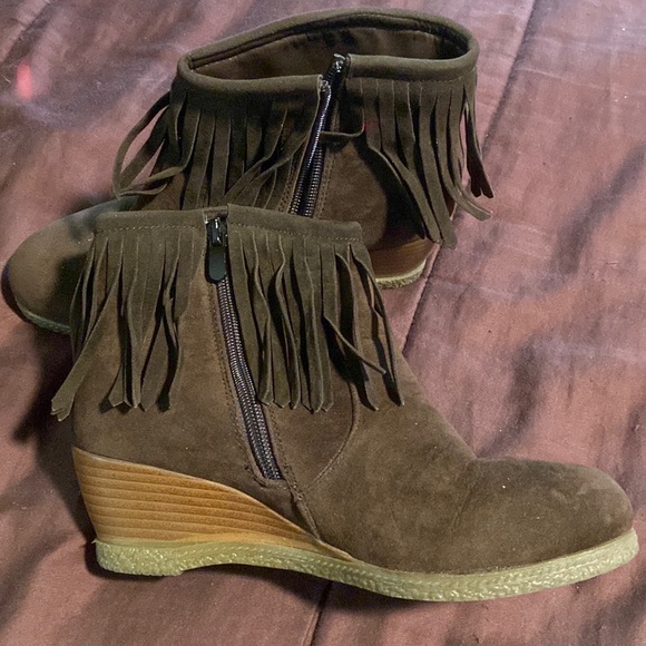 Wedged Booties by Shully’s Brand. GUC! - Picture 5 of 16